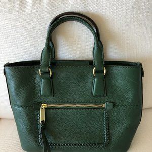 Cole Haan Green Pebbled Leather Bag